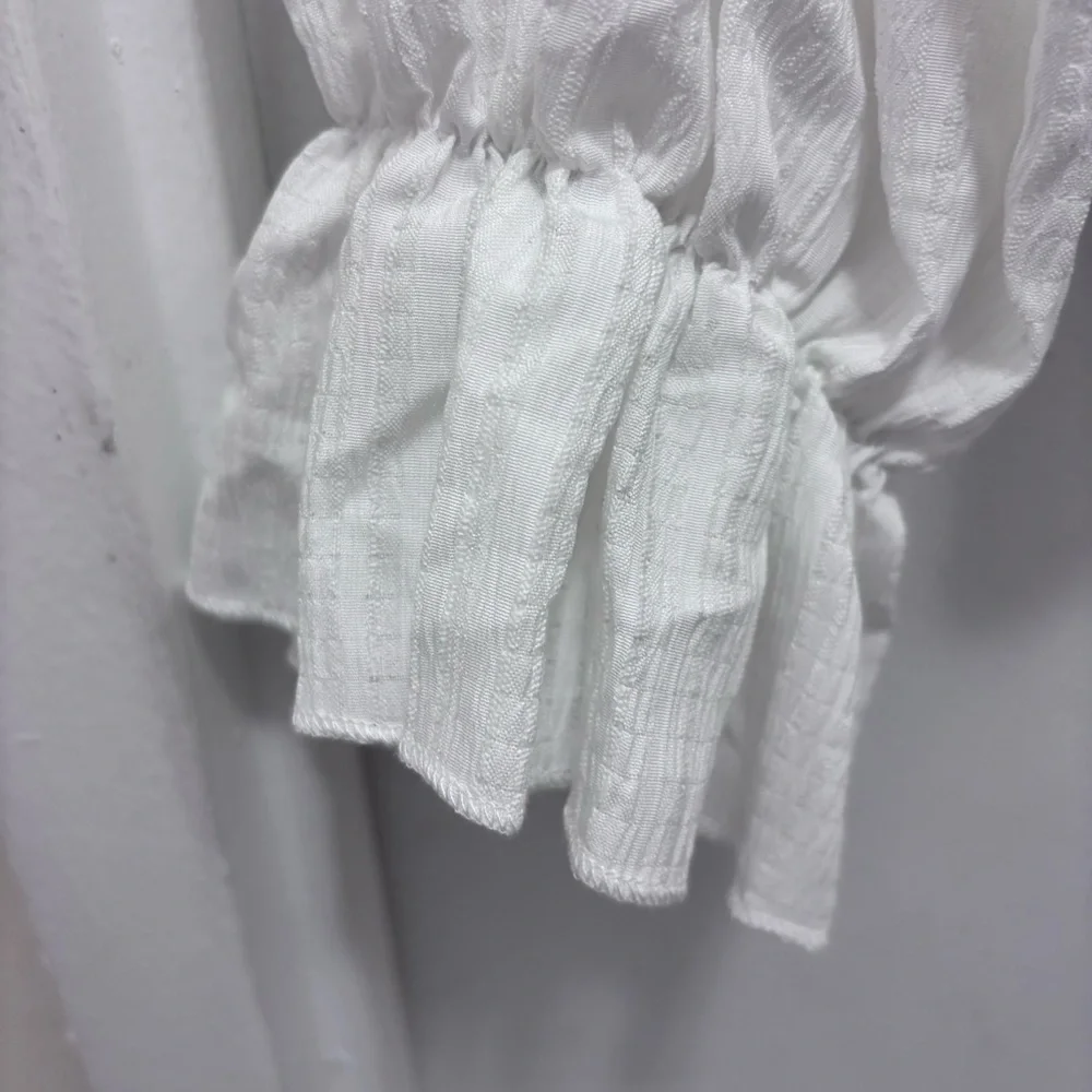 SHEIN White Lace Detail Blouse - Picture 3 of 6